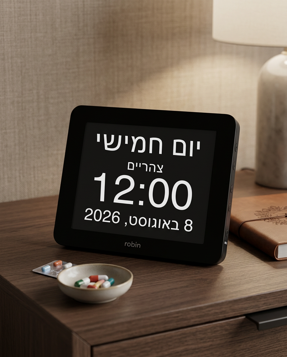 שעון דיגיטלי עם תזכורת לתרופות שעון דיגיטלי עם תזכורת לתרופות